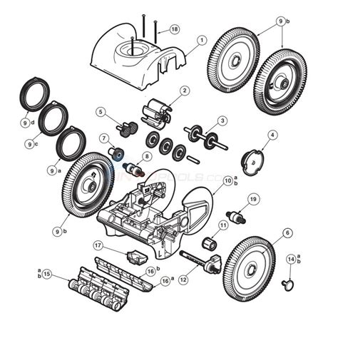 Hayward Pool Clean Steering Bracket Roller - PVXH011SA GEAR SHAFT ONLY by Raptor_50_Titan ...