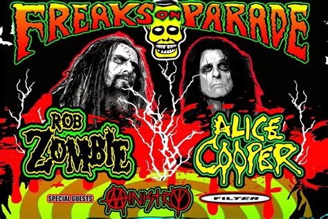 Rob Zombie, Alice Cooper, Ministry, and Filter at Bridgestone Arena on ...