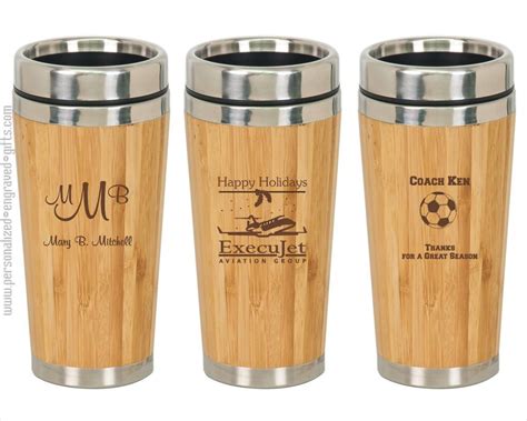 To Go Coffee Mugs Personalized - Personalized Black Travel Coffee Mug - Executive Gift Shoppe ...