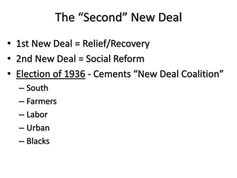 PPT - FDR and the Second New Deal PowerPoint Presentation, free ...