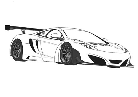 Dibujos de McLaren 5 para Colorear para Colorear, Pintar e Imprimir - Dibujos-Online.Com