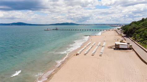 Burgas Beach in Bulgaria on the Black Sea Shore Stock Image - Image of city, rusty: 86187745