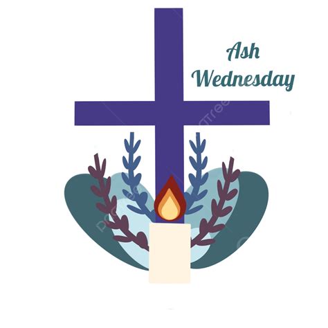 Ash Wednesday Hd Transparent, Ash Wednesday Cross Candle, Ash Wednesday, Cross, Candle PNG Image ...