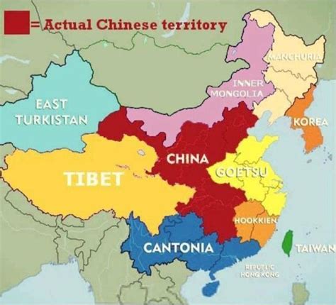 Countries That Border China Map