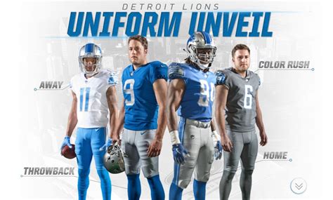 Detroit Lions introduce new uniforms and logo