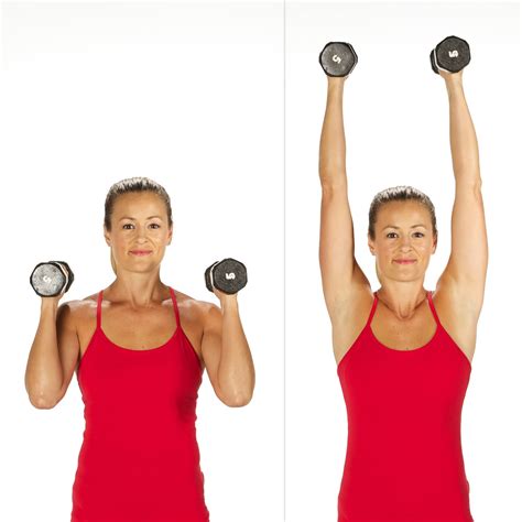 Overhead Shoulder Press | Sculpt and Strengthen Your Arms With This 3-Week Challenge | POPSUGAR ...