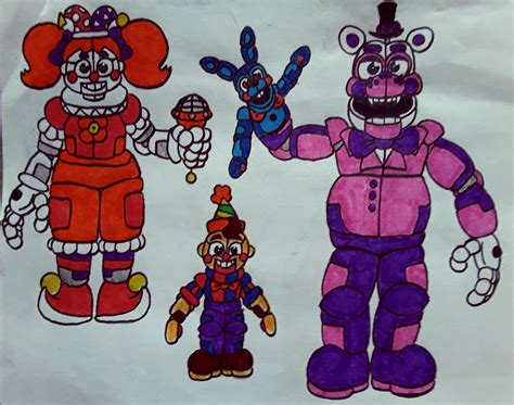 Stylized Funtime Animatronics Part 1 : r/fivenightsatfreddys