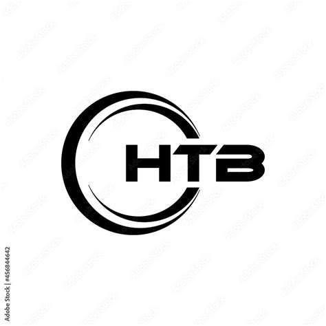 HTB letter logo design with white background in illustrator, vector logo modern alphabet font ...