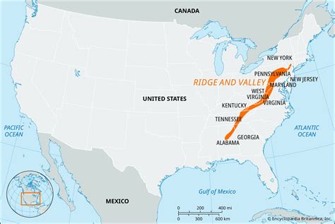 Ridge and Valley | Appalachians, Map, & Facts | Britannica