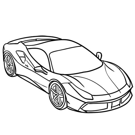 Learn how to draw a Ferrari 488 GTB car - Easy drawings