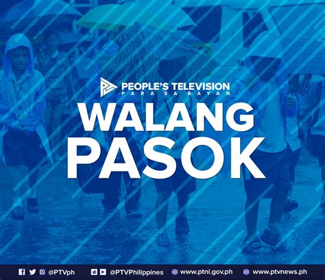 #WalangPasok December 3, 2019 (Tuesday) - PTV News