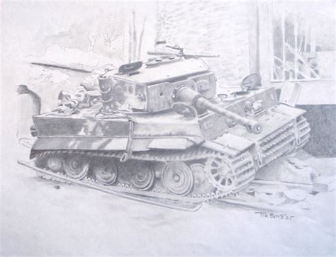 Original Tiger Tank Art