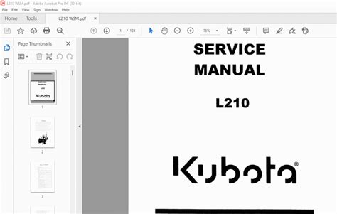 Kubota L210 Tractor Service Manual - PDF DOWNLOAD - HeyDownloads - Manual Downloads