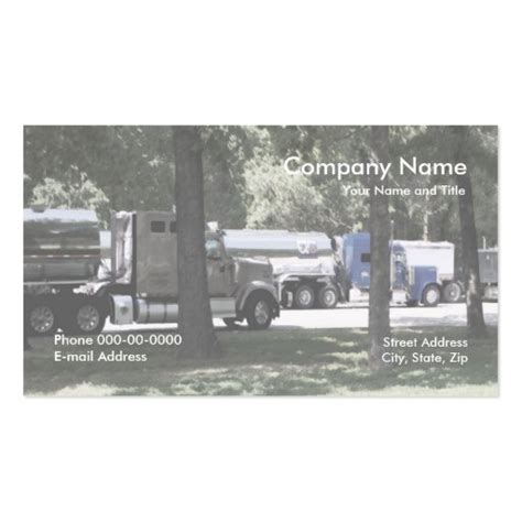 Truck Driver Business Cards - Page10 | BizCardStudio