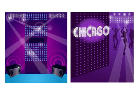 Chicago Disco Vector Wallpaper Pack 42485 Vector Art at Vecteezy