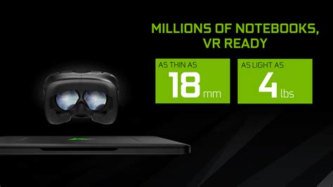 VR Ready Laptops Start at $1,300 with NVIDIA 10-series GPUs