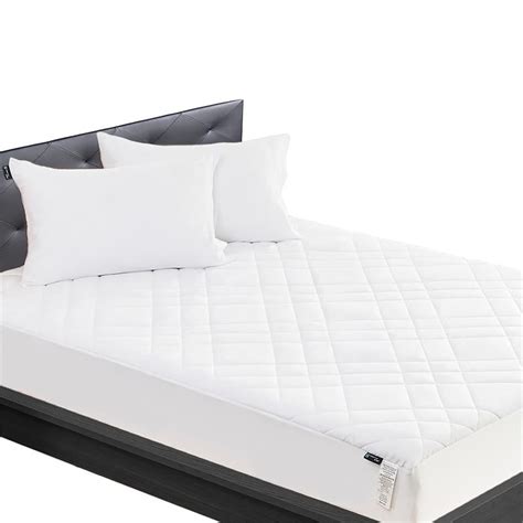 NexHome King Size Quilted Fitted Mattress Pad Microfiber 100% Waterproof Mattress Protector ...