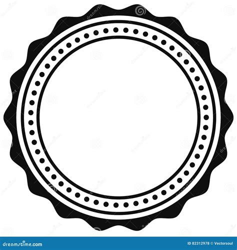 Badge, Seal With Empty Space. Button, Label Template. Vector ...