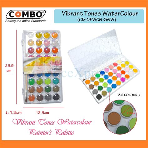 Jual Water Colour Painting Solid / Cat Air Lukis 36 Warna / 36 Vibrant Tones Watercolour / Alat ...