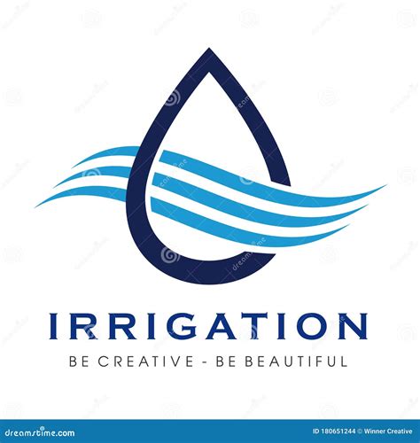 Sprinkler and Irrigation Logo Vector Inspiration Stock Vector - Illustration of ecology, aqua ...