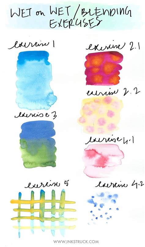 BASIC WATERCOLOR TECHNIQUES-BLENDING | Inkstruck Studio | Basic watercolor, Watercolor ...