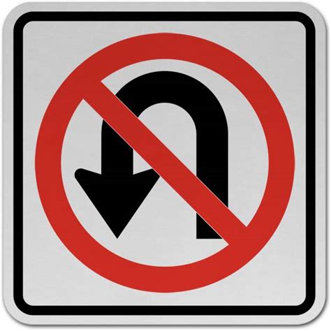 No U-Turn Sign Y2732 - by SafetySign.com