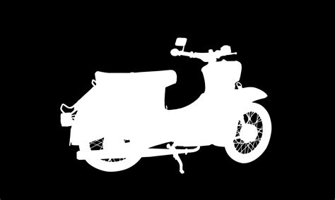 Silhouette White, Moped, Clipart Free Stock Photo - Public Domain Pictures