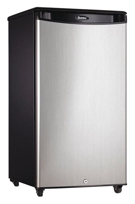 DANBY Refrigerator, Commercial/Residential, Stainless Steel, 17 5/8 in Overall Width - 49JY90 ...