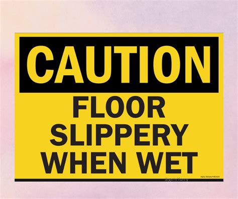 Caution Floor slippery when wet signage | Lazada PH