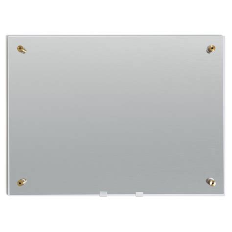 UBrands U Brands 17"x23" Magnetic Glass Dry Erase Board with Gold ...