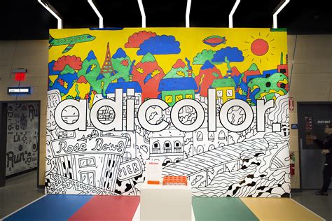 Adicolor Interactive Mural Coloring Project in LA, NY & Chicago