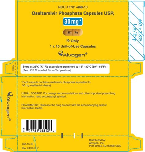 BUY Oseltamivir phosphate (Oseltamivir Phosphate) 30 mg/1 Alvogen Inc.