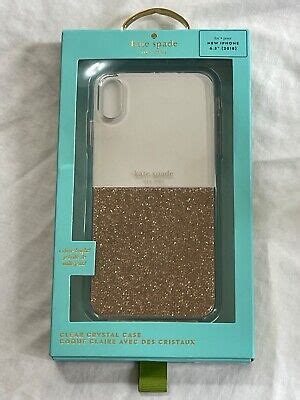 GENUINE Kate Spade Clear Crystal Case for Apple® iPhone® XS Max - Gold ...