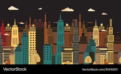 Cityscape Royalty Free Vector Image - VectorStock