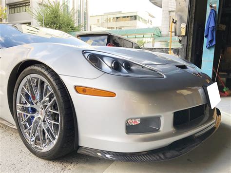 Corvette C6 ZR1 Style Front Splitter - Carbon Fiber : 2006-13 C6 Z06 ...