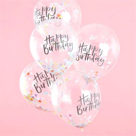 Happy Birthday Confetti Balloons - Etsy