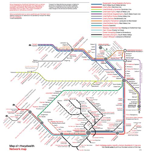 Wales Railway Map | Wales Train Routes | Transport for Wales | Train ...