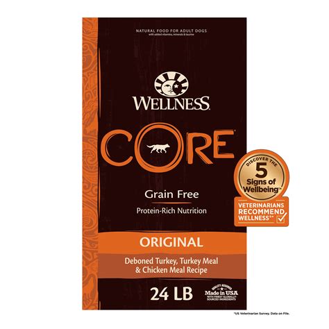 Wellness CORE Grain-Free Turkey & Chicken Dog Food 24 lbs