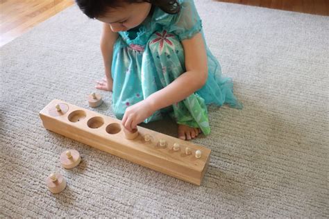 Montessori Knobbed Cylinders — The Montessori-Minded Mom