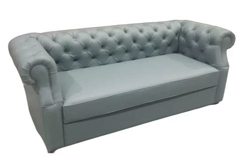 Leather 3 Seater Grey Wooden Sofa at Rs 60000/piece in New Delhi | ID ...