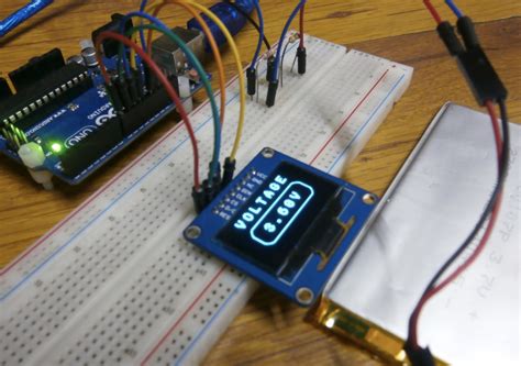 Arduino Voltmeter using SH1106 OLED display - Electronics-Lab