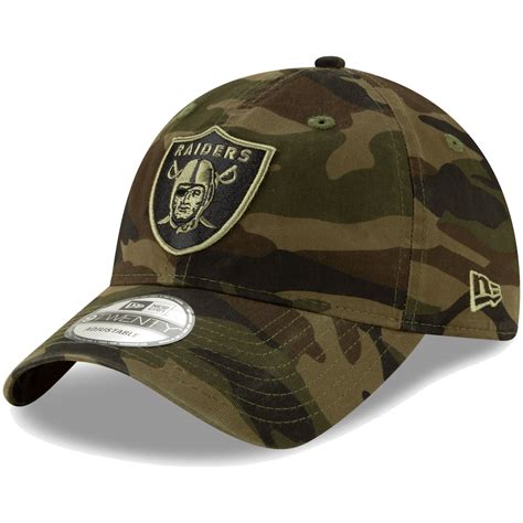 New Era Oakland Raiders Camo Core Classic Woodland Camo Tonal 9TWENTY Adjustable Hat