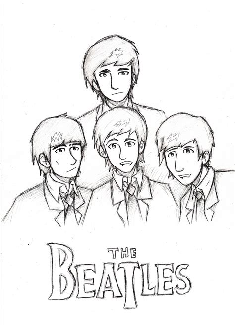 The Beatles - Sketch by YoGurei on DeviantArt