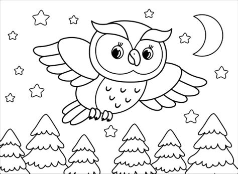 Owl Coloring Printable