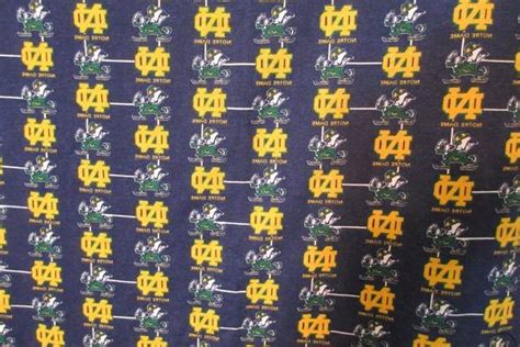 Buying Notre Dame Fighting Irish Fabric by the Yard (Cotton)