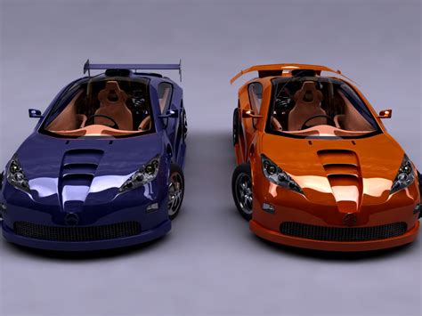 vector concept car 3d model