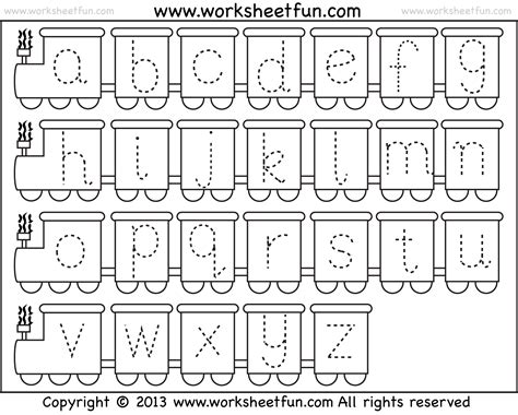 Printable Alphabet Tracing Worksheets For Kindergarten ~ Math Worksheets Printable