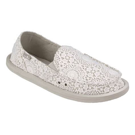 Sanuk Women's Donna Crochet Sidewalk Surfer Shoes - Sun & Ski Sports