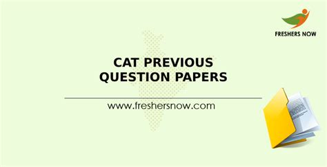 CAT Previous Year Question Papers PDF Download