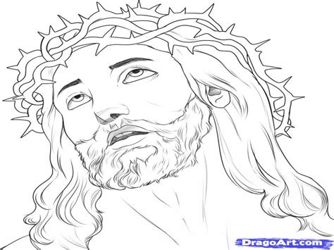 Jesus Face Outline Coloring Pages | Images and Photos finder